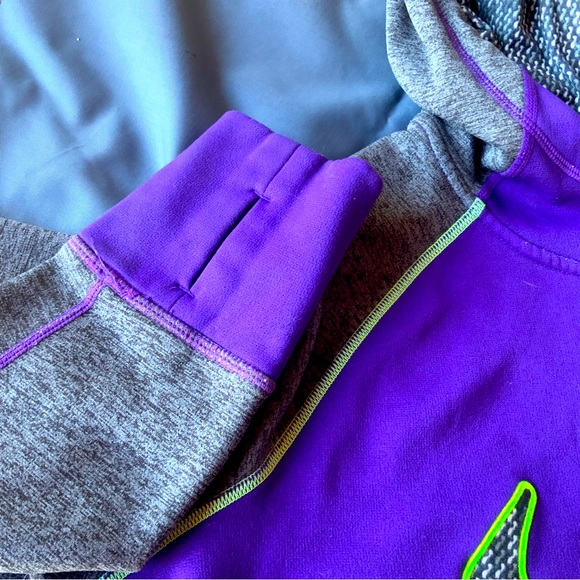 Nike Therma-Fit Purple, Lime, Gray - Picture 2 of 5